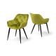 Крісло Парадіз HC-R18, чорний/велюр оливковий (А0055039)