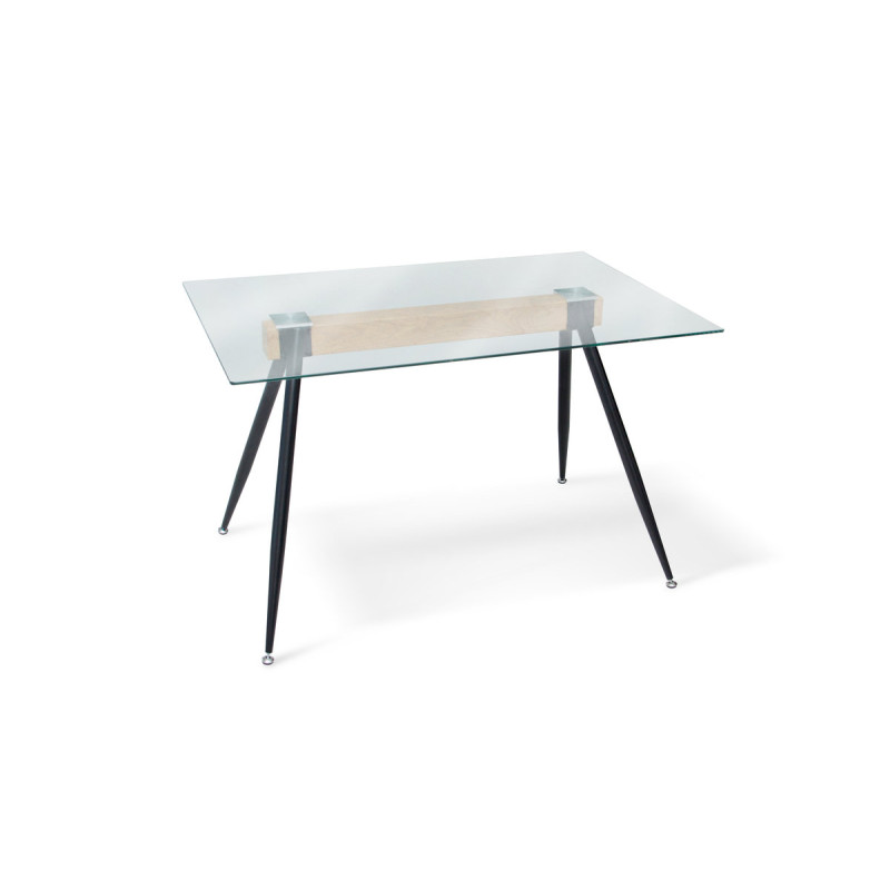 Стіл Ешлі XS-1263, (120*80), чорний/термодрук (А0050895)