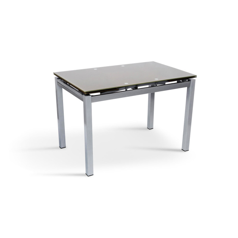 Стіл Венді XS-1025, 80/130*65, кавовий (скло) (А0052127)