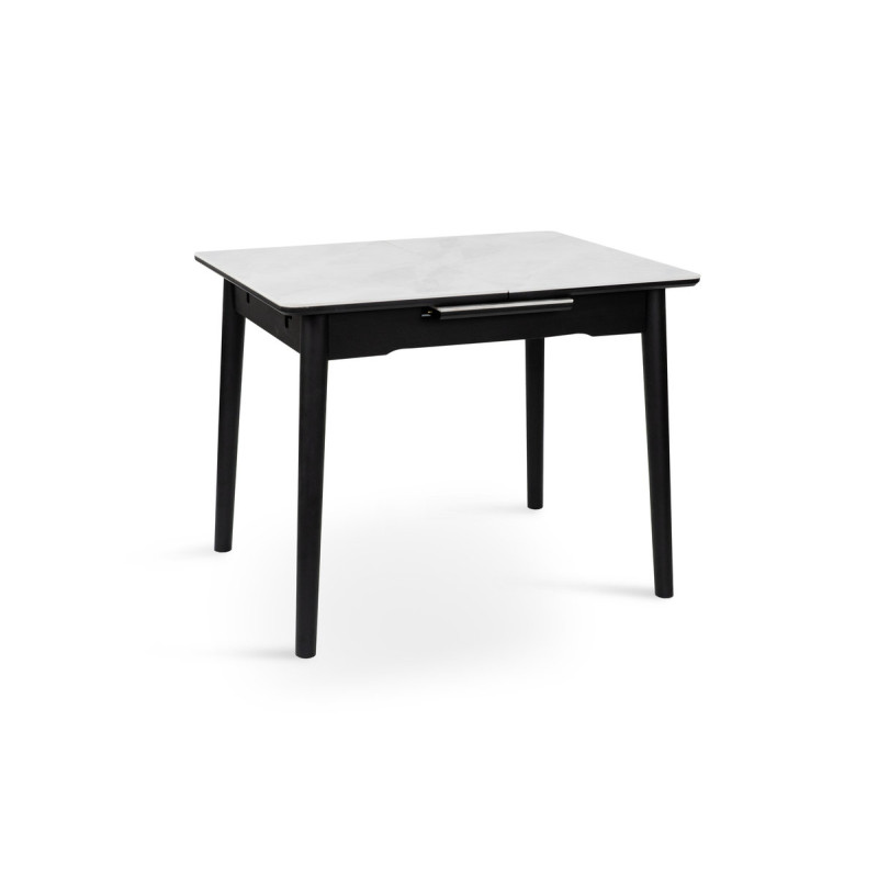 Стіл Нептун розкл, 95/125*70 чорний/керам бетон (А0056319)