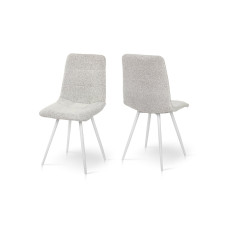 Стілець ФРЕШ (круглий) білий/букле бежева (А0057508)