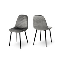 Стул Марс черный/велюр серый (А0056397)