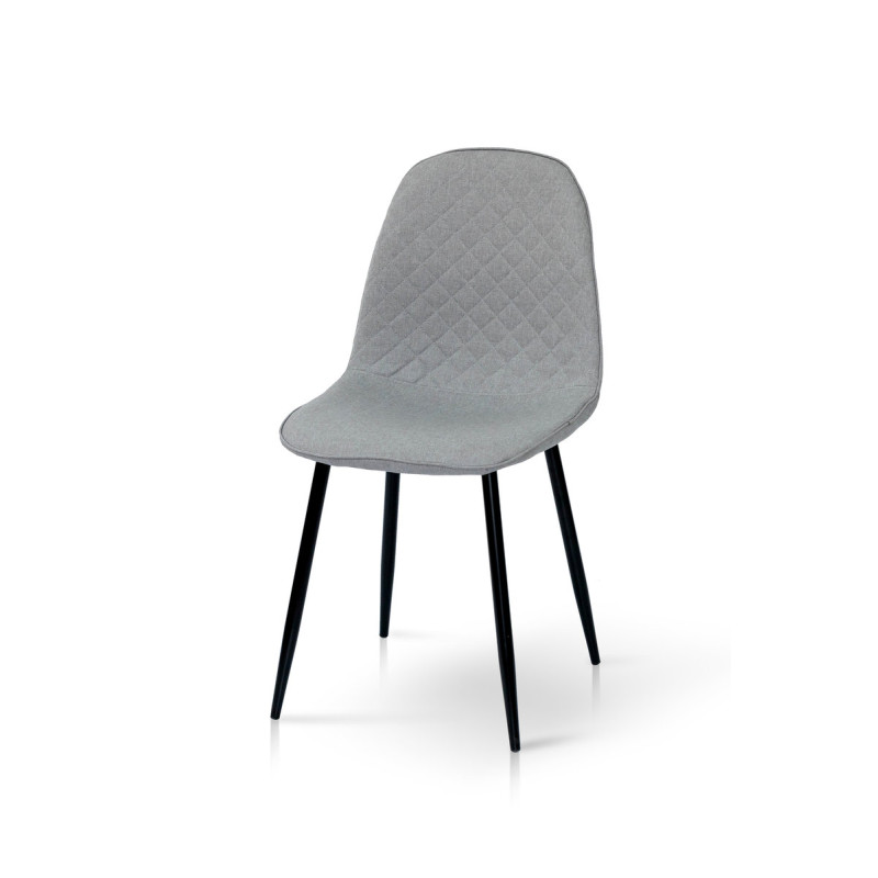 Стул Марс, черный/ткань серая (А0053274)