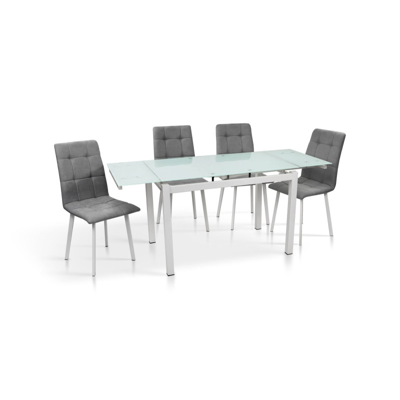 Стіл Венді XS-1025, 110/170*70, білий/білі ноги (А0055128)