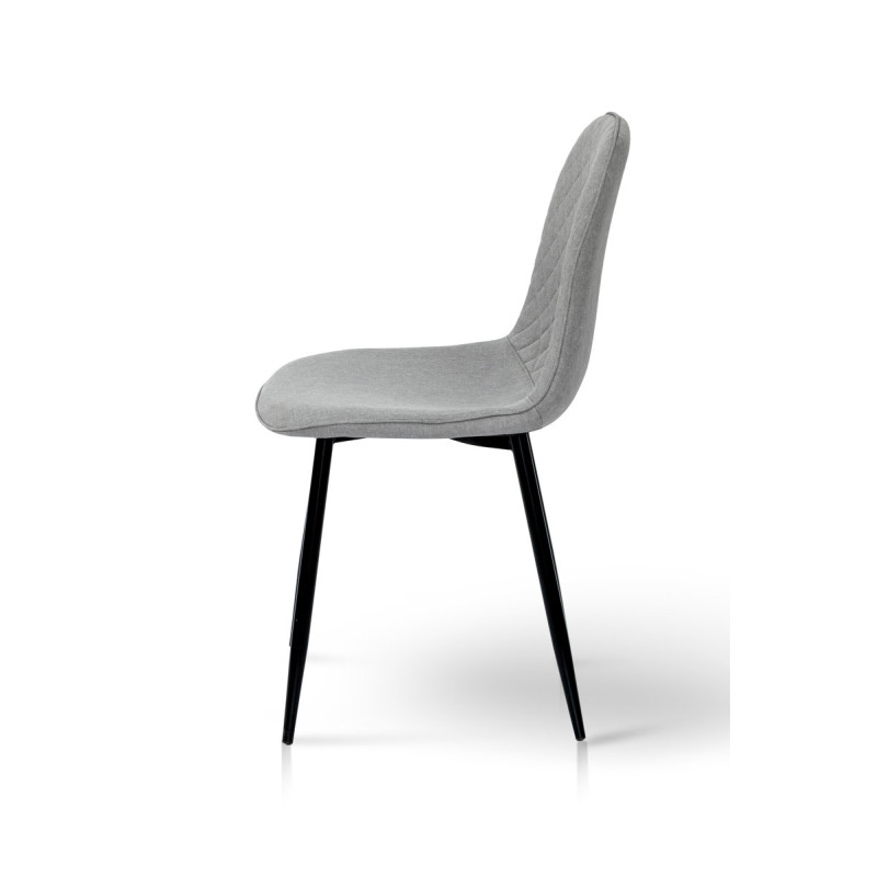 Стул Марс, черный/ткань серая (А0053274)