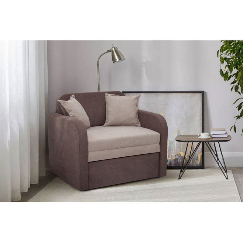 Диван Карлсон 0,8 (Аляска 03/23) кофейн/бежевый (А0051882)