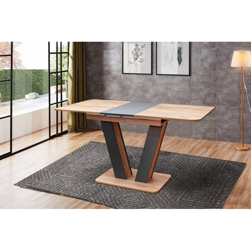 Стіл Крафт золото/графіт (А0053904)