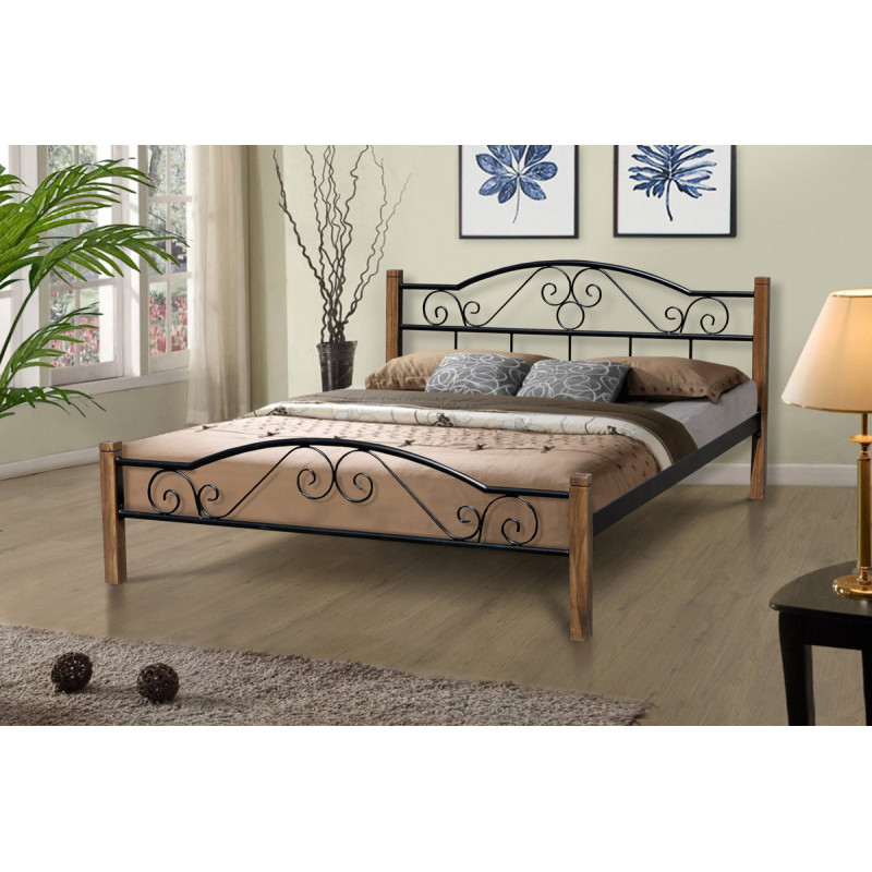 Ліжко Регіна Вуд 1600*2000, чорний (А0057567)