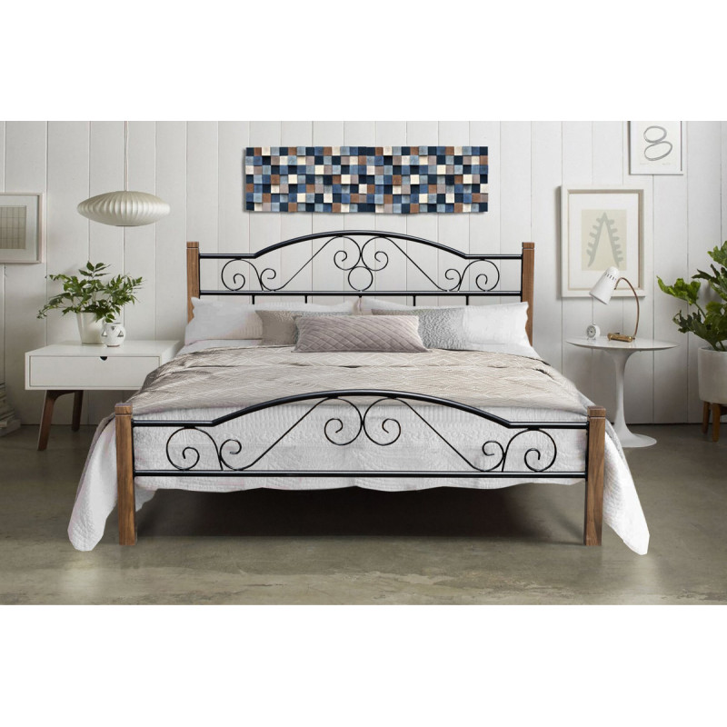 Ліжко Регіна Вуд 1600*2000, чорний (А0057567)