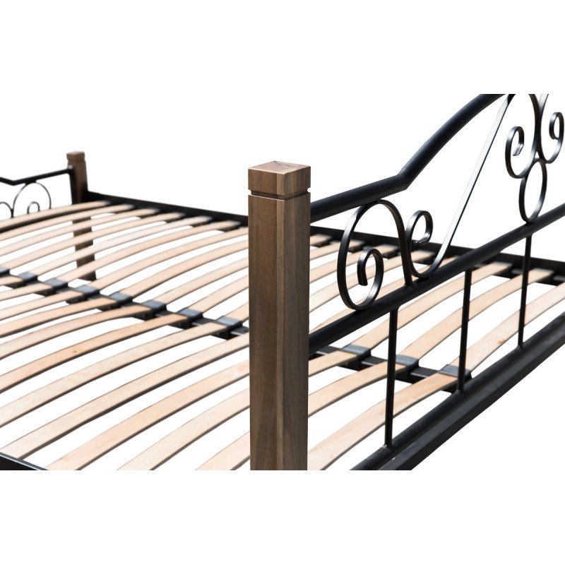 Ліжко Регіна Вуд 1600*2000, чорний (А0057567)