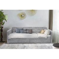 Ліжко Малібу 800*2000,  Аляска 05 сірий (А0058921)