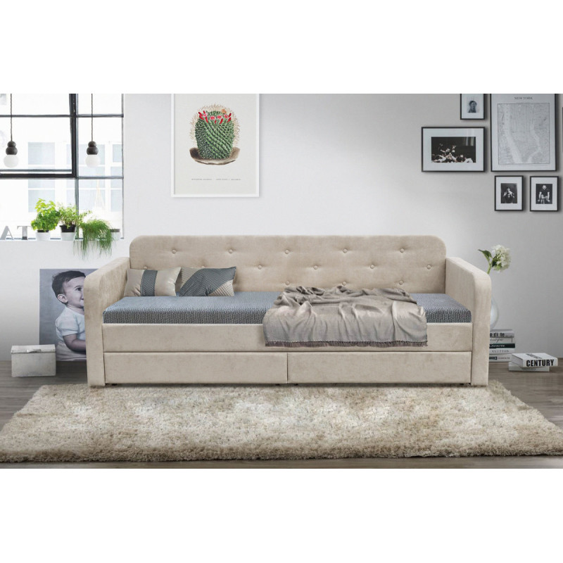 Кровать Малибу 800*2000, Аляска 15 беж (А0058920)