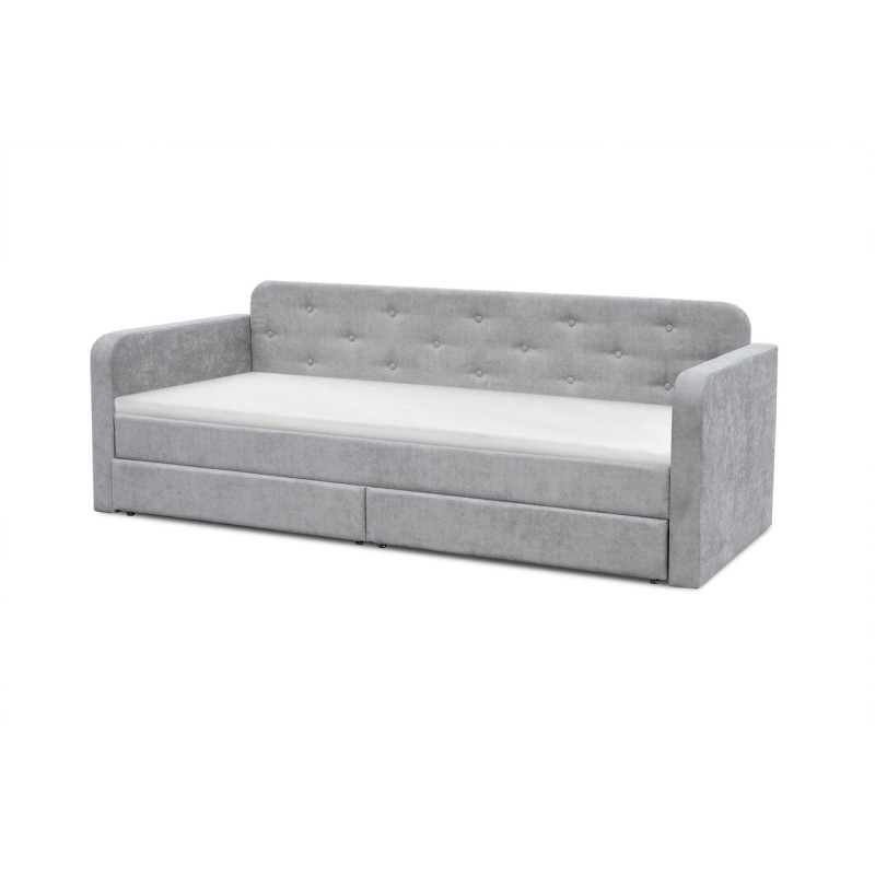 Кровать Малибу 800*2000, Аляска 05 серый (А0058921)