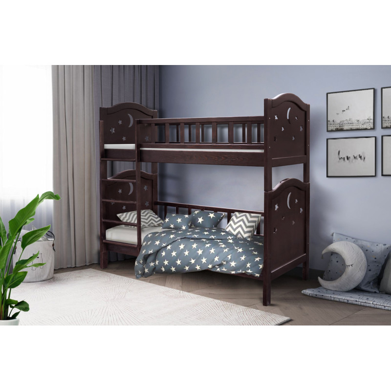 Ліжко Тоскана двухярусна 900*2000 горіх (А0055196)
