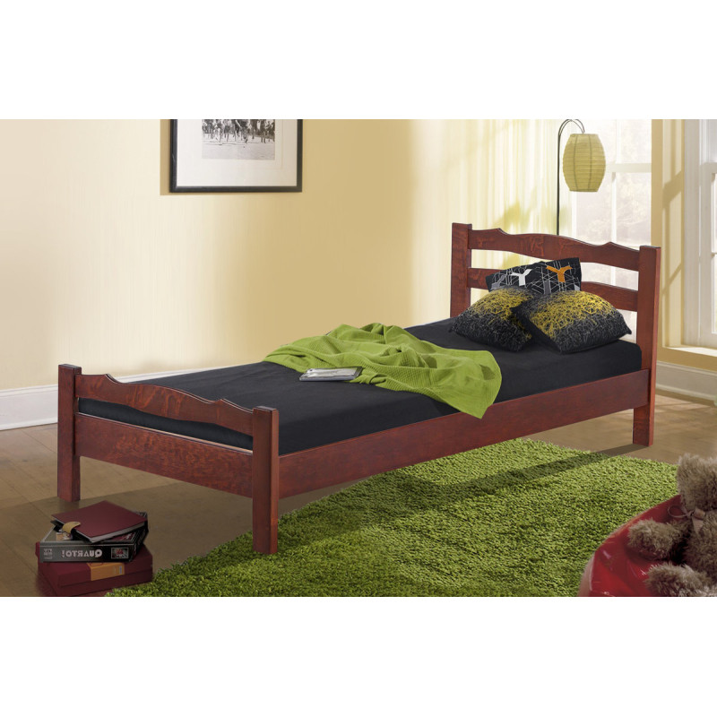 Кровать Венера 900*2000, ольха/темный орех (А0054264)