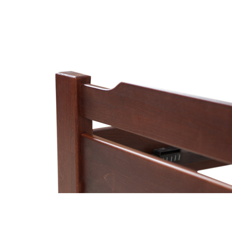 Ліжко Ольга 900*2000, вільха/каштан (А0017777)