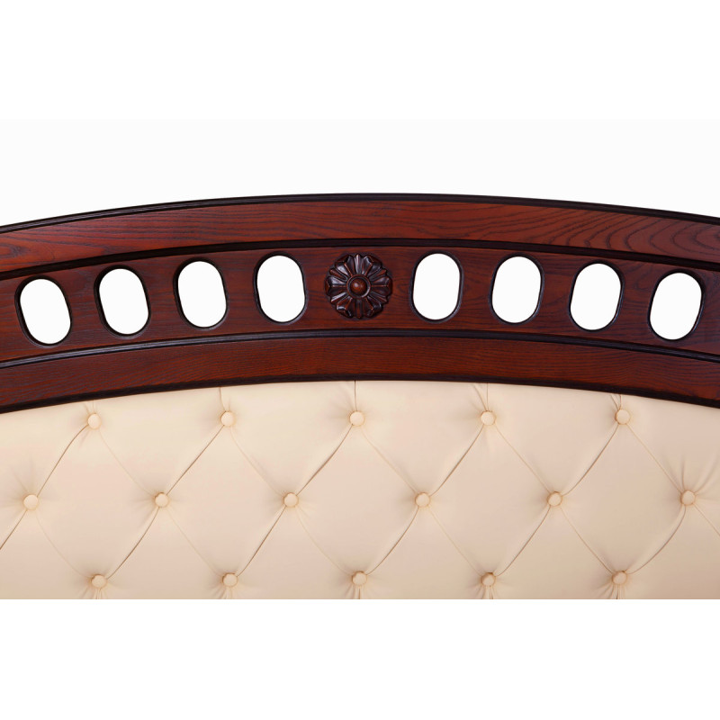 Ліжко Феліція 1600*2000, темн горіх з патиною (А0050553)