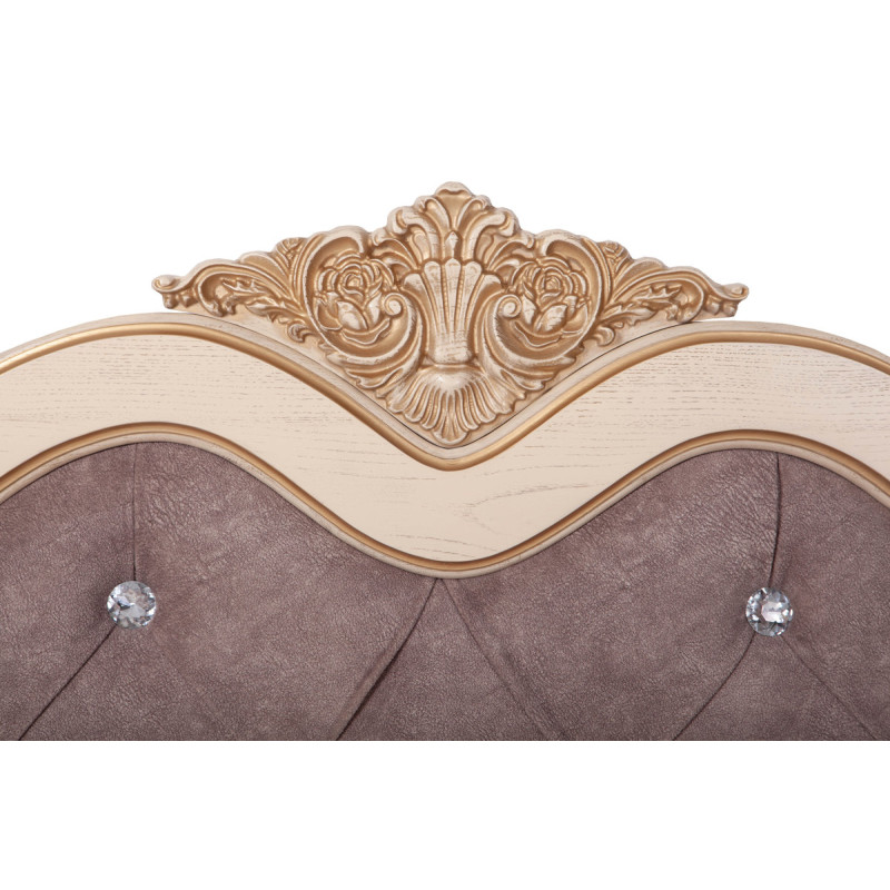 Ліжко Стефанія 1600*2000, слон.кістка+патина (А0050552)