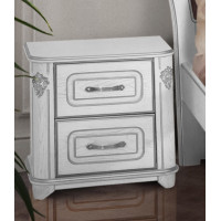 Тумба Стефанія, білий+срібна патина (А0051107)