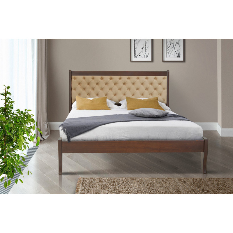 Кровать Монтана 1600*2000,темн.орех(116) беатрис 03 (А0047596)