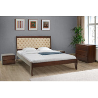 Ліжко Монтана 1600*2000,темн.горіх(116) беатрис 03 (А0047596)