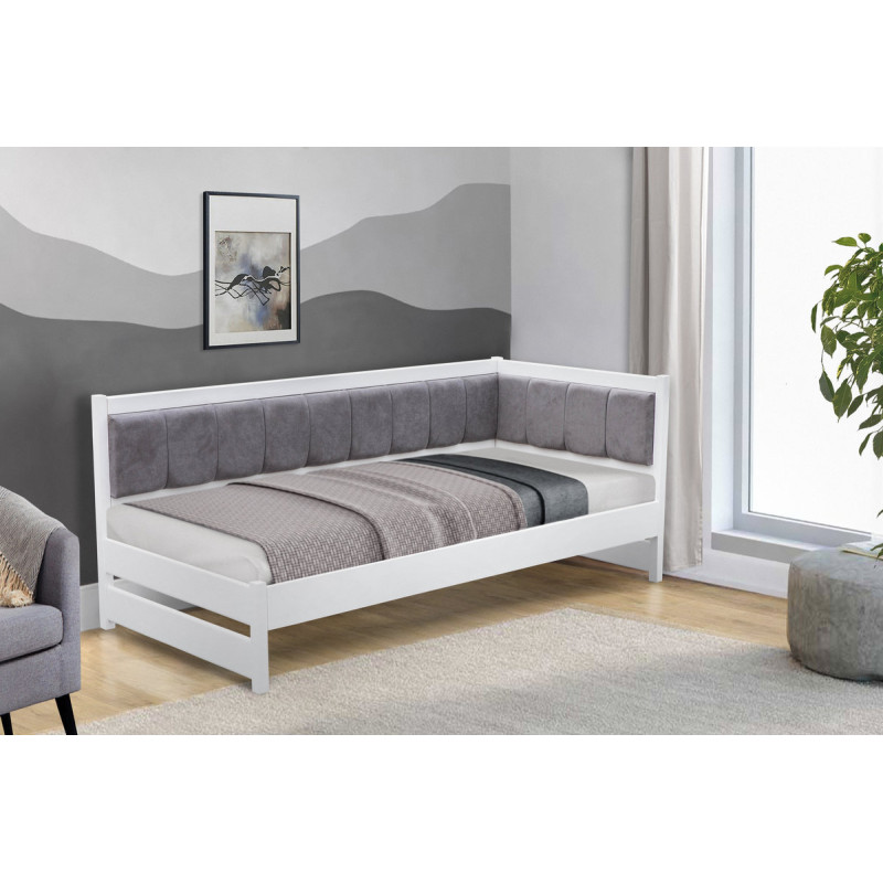 Кровать Лили 900*2000, белый ( правая 7) (А0057419)