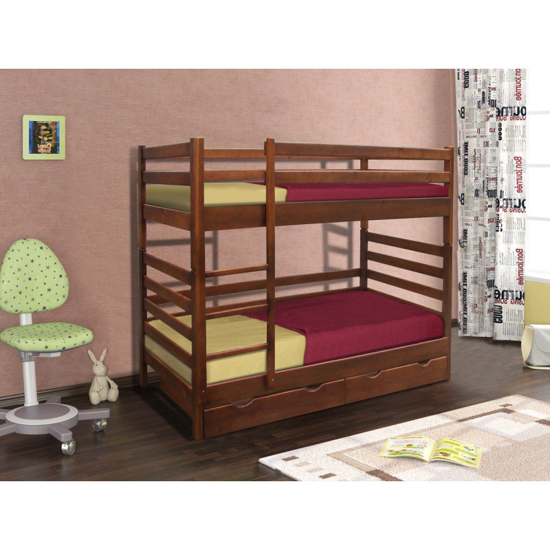 Ліжко Засоня двоповерхова 900*2000, вільха (А0048384)