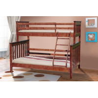 Ліжко Скандинавія (двоповерх) 1,4*0,9*2,0,т.гор (А0030543)