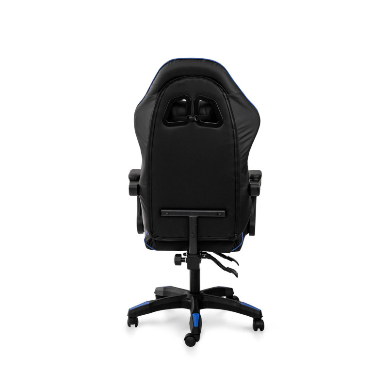 Стул офисный Слим, черный/синий (А0056771)