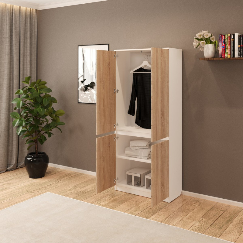 Розпашна шафа Смузі 05 800 білий/сонома (А0054791)