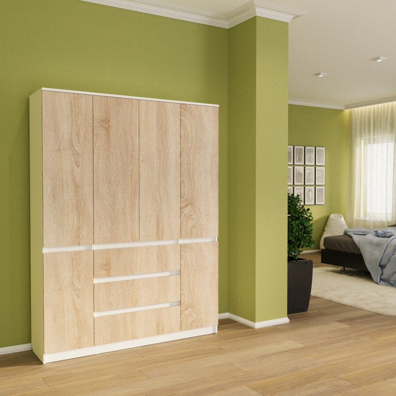 Розпашна шафа Смузі 29 1400 білий/сонома (А0054802)