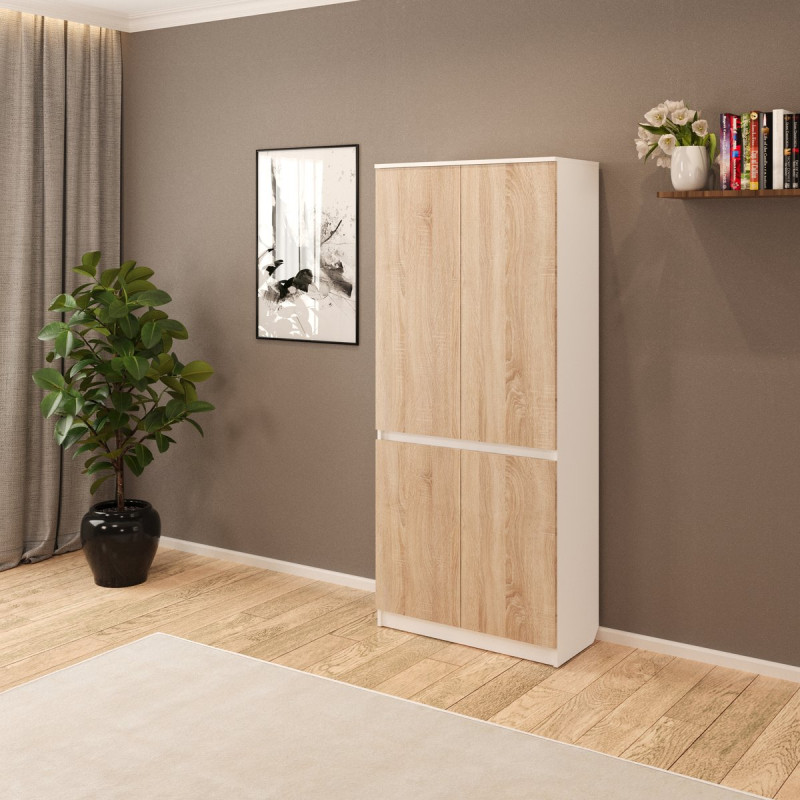 Розпашна шафа Смузі 05 800 білий/сонома (А0054791)