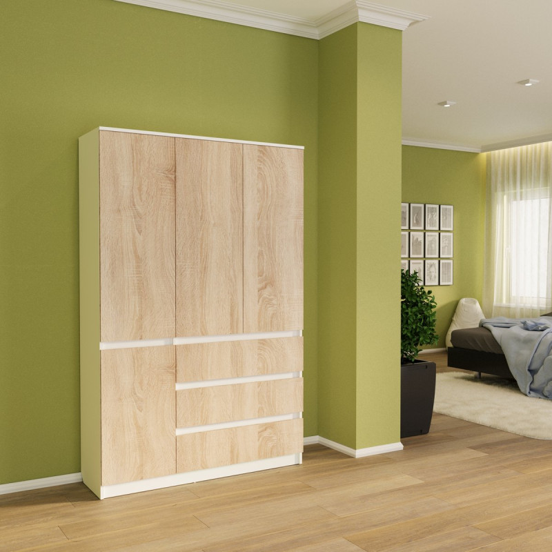 Розпашна шафа Смузі 21 1200 білий/сонома (А0054797)