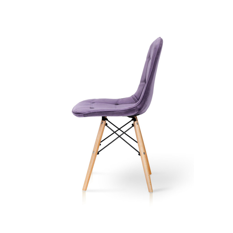 Стул ДЖАСТИН, велюр сиреневый (А0052509)