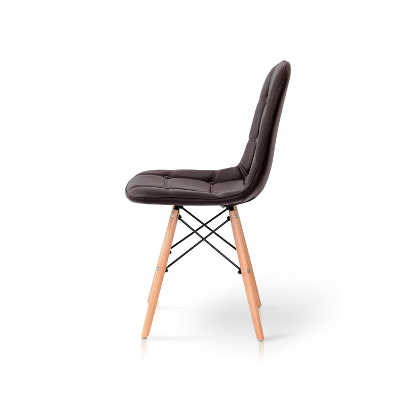 Стул Джастин, кожзам темн. шоколад (А0050652)