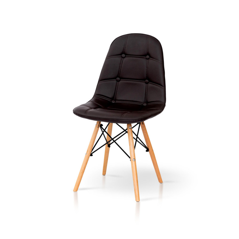 Стул Джастин, кожзам темн. шоколад (А0050652)