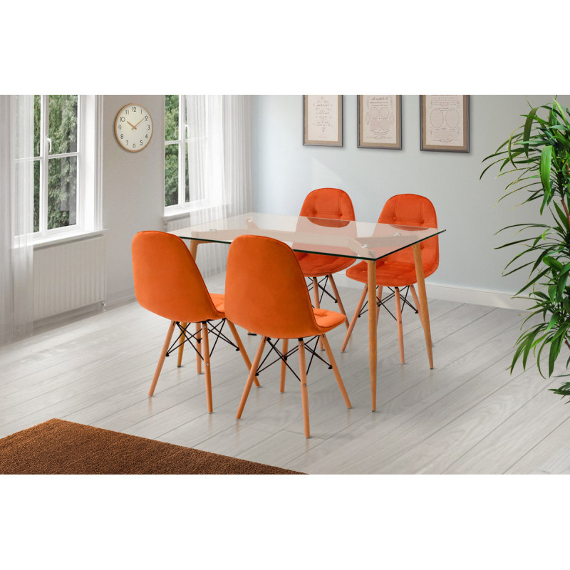 Стіл обідній ДЖАНГЛ Glass 120*80, скло (А0050661)