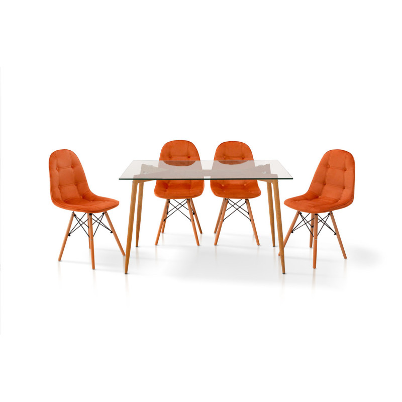 Стіл обідній ДЖАНГЛ Glass 120*80, скло (А0050661)