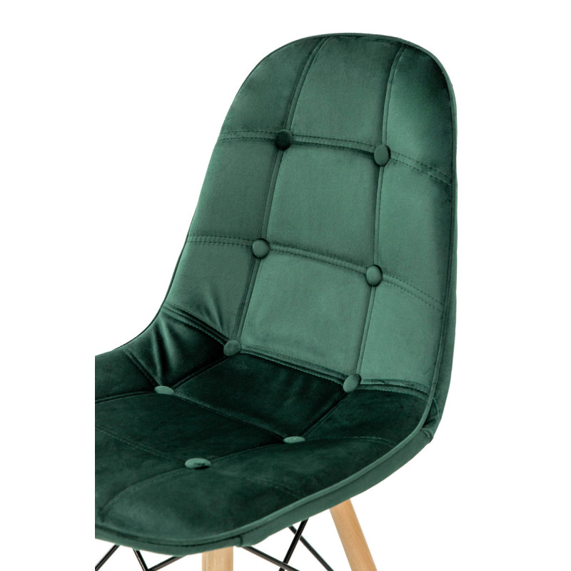 Стул ДЖАСТИН, велюр зеленый (А0057599)