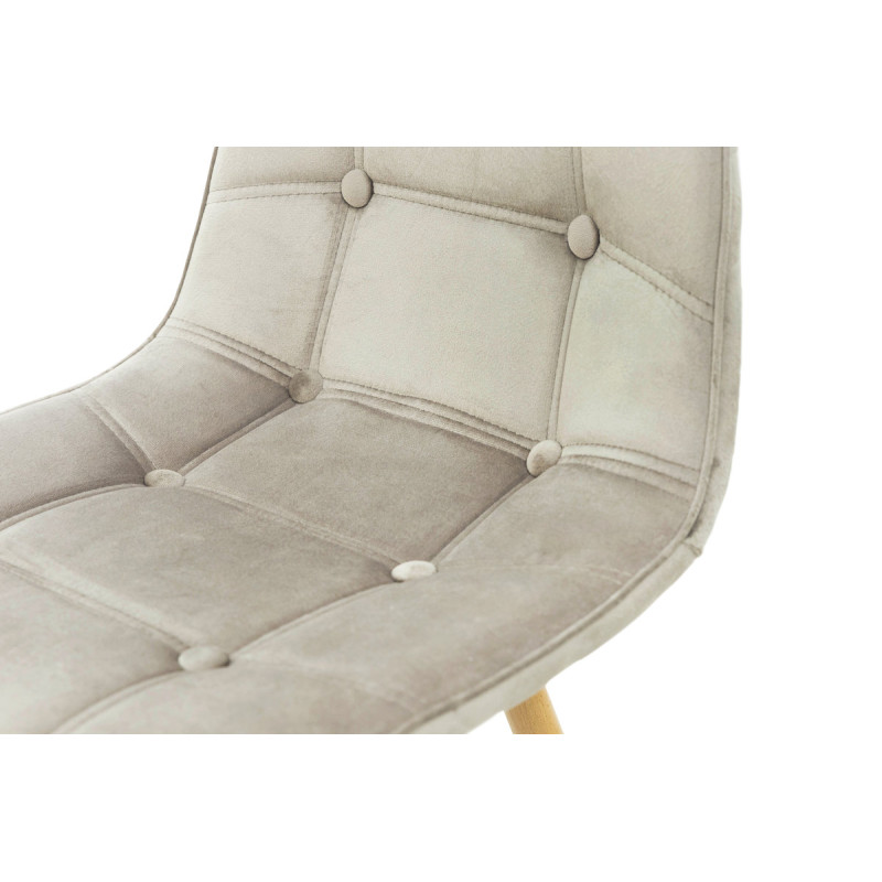 Стул ДЖАСТИН, велюр песочный (А0056078)