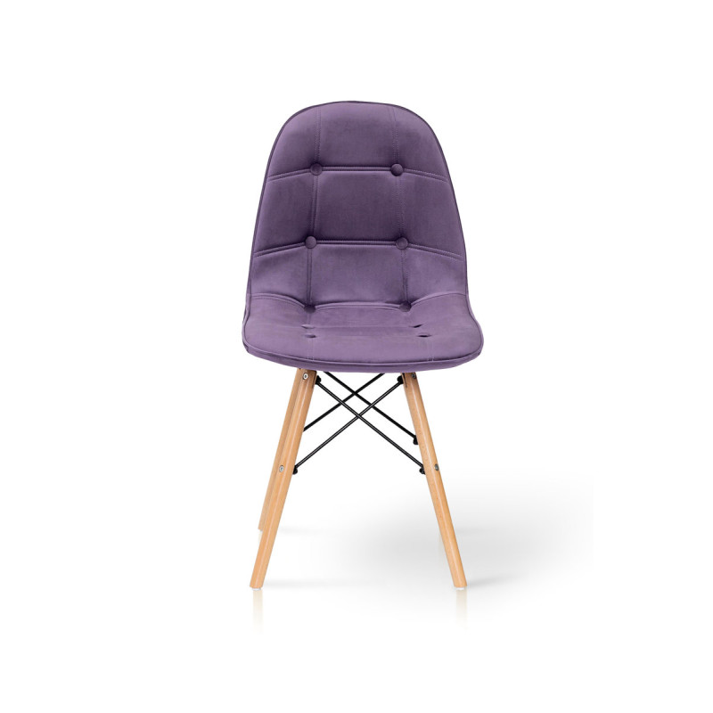 Стул ДЖАСТИН, велюр сиреневый (А0052509)