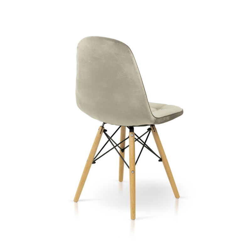 Стул ДЖАСТИН, велюр песочный (А0056078)