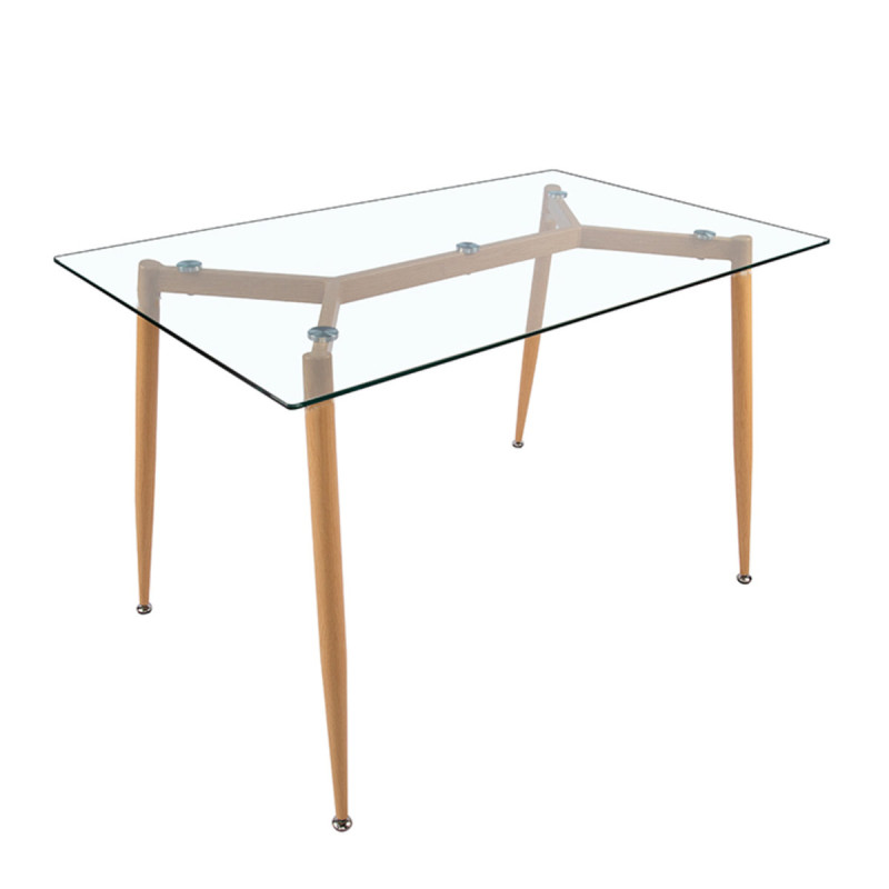 Стіл обідній ДЖАНГЛ Glass 120*80, скло (А0050661)