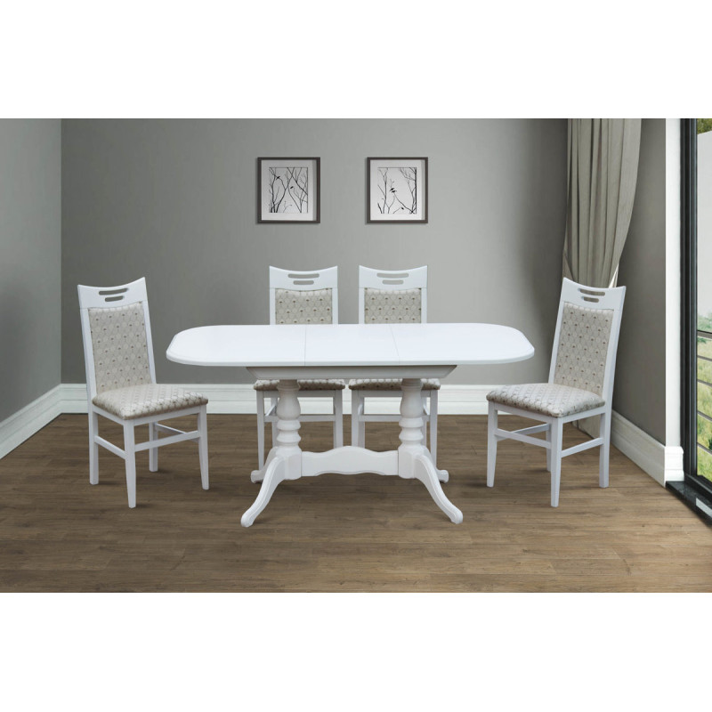 Стіл обідній Шервуд ( 120*40 ) 80, білий (А0044689)