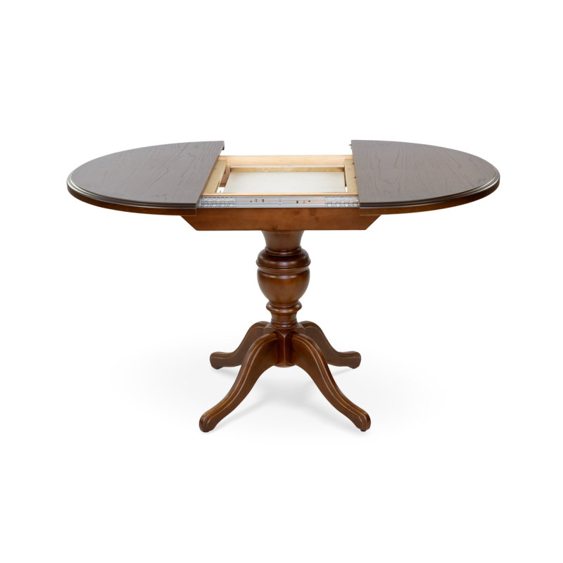 Стіл обідній Гермес Д=89 ( +38 ), горіх (А0038590)