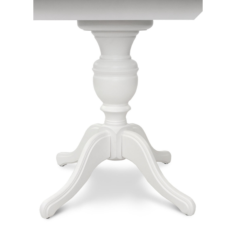 Стіл обідній Гермес Д=89 ( +38 ), білий (А0033622)