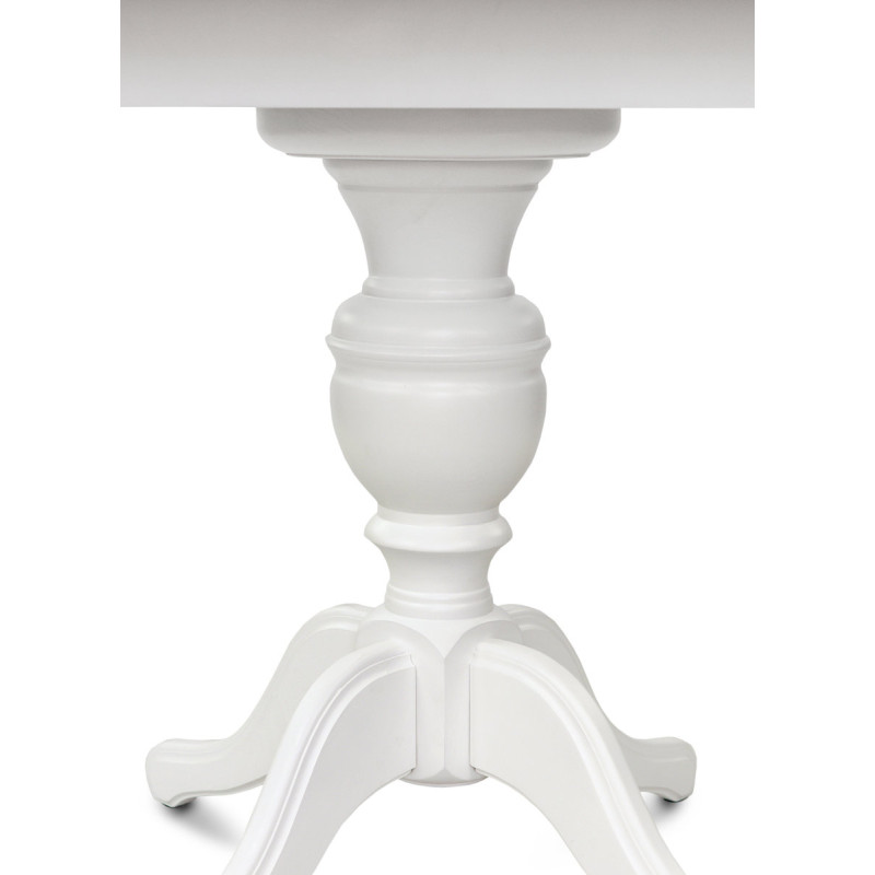 Стіл обідній Гермес Д=89 ( +38 ), білий (А0033622)