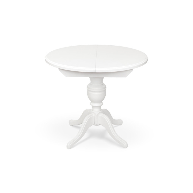 Стіл обідній Гермес Д=89 ( +38 ), білий (А0033622)