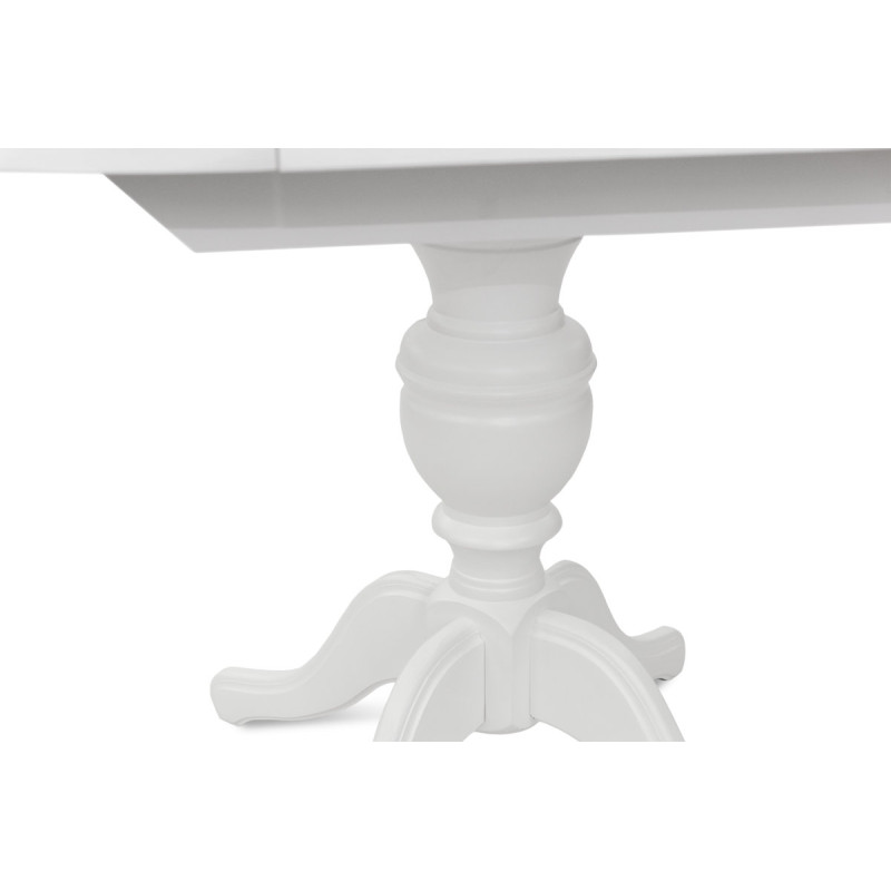 Стіл обідній Гермес Д=89 ( +38 ), білий (А0033622)