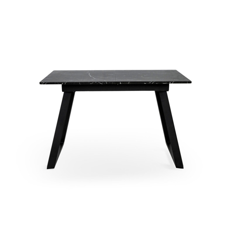 Стіл Тандем 120(+40)*75 чорний метал/мрамор чорн (А0057797)